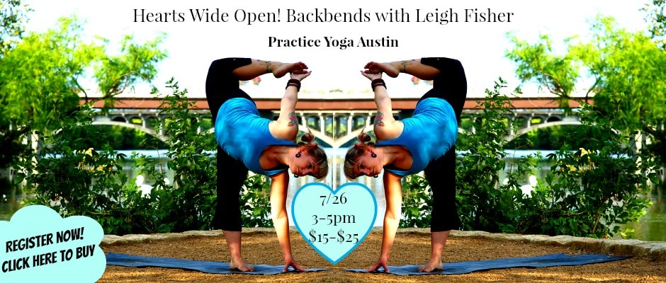 Hearts wide open!  backbends with Leigh Fisher