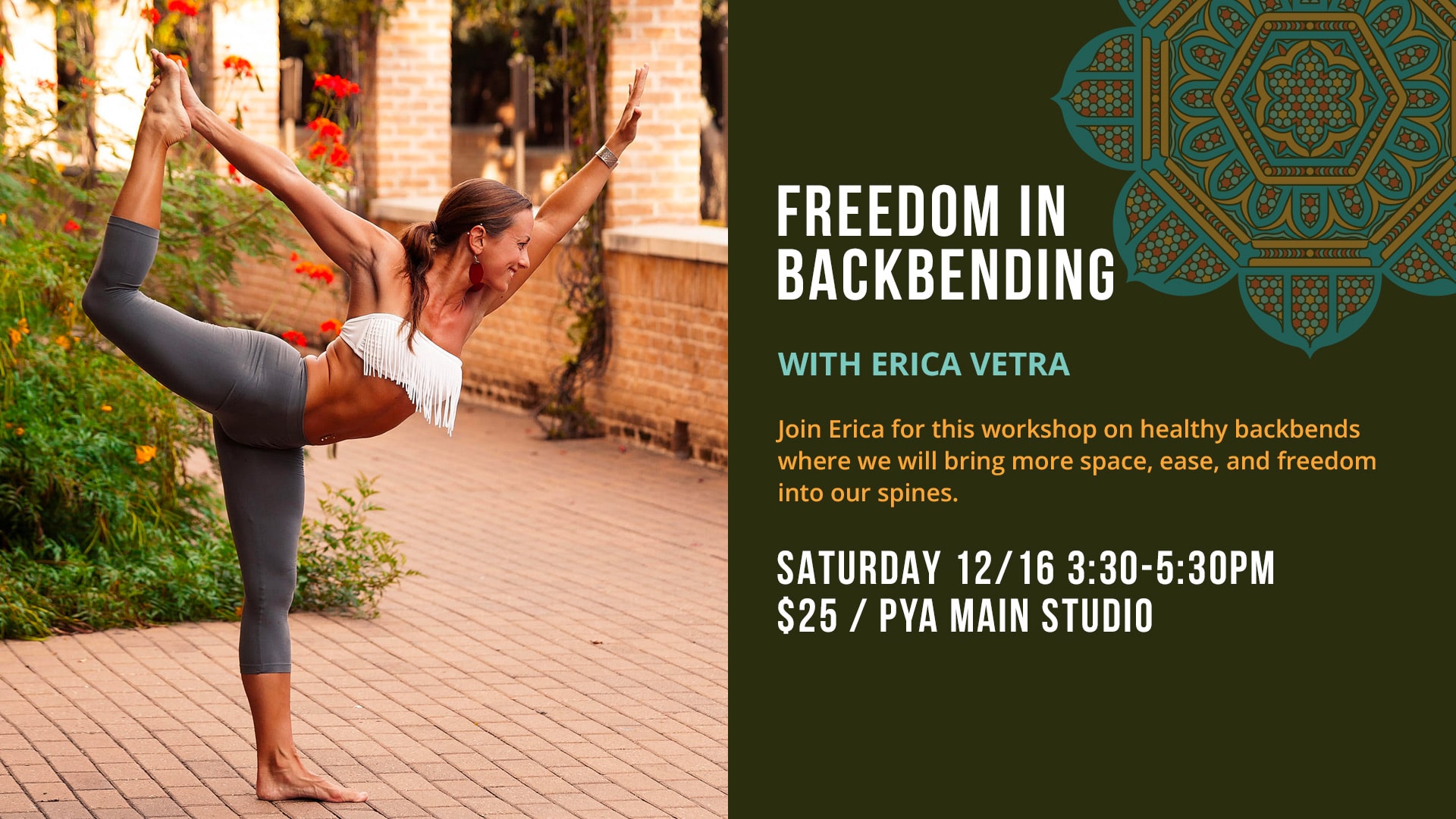 Erica Vetra presents Freedom in Backbending at Practice Yoga Austin