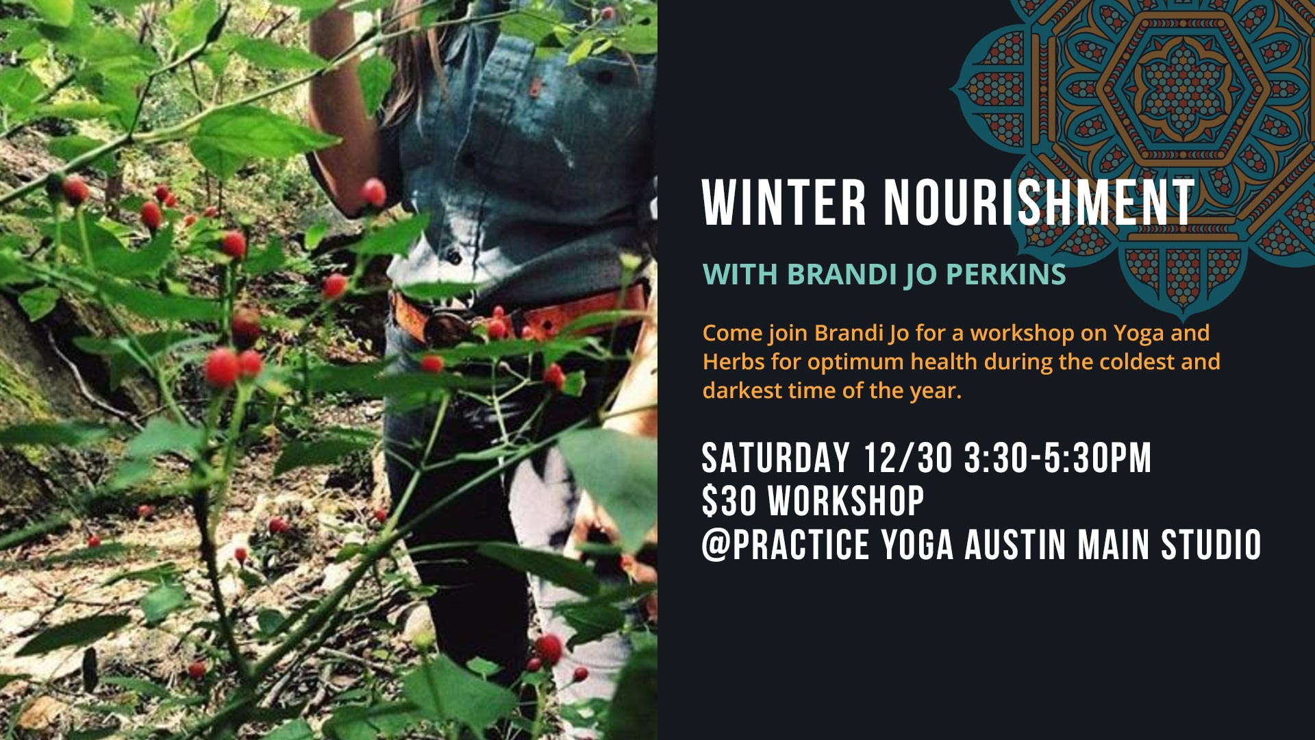 Winter Nourishment with Brandi Jo at Practice Yoga Austin