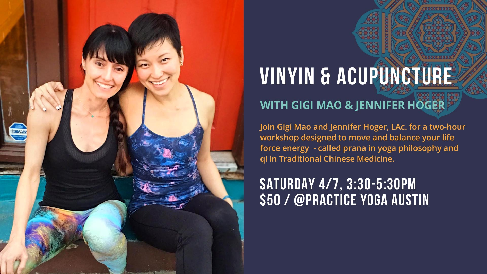 Vin Yin and Acupuncture with Gigi Mao and Jennifer hoger