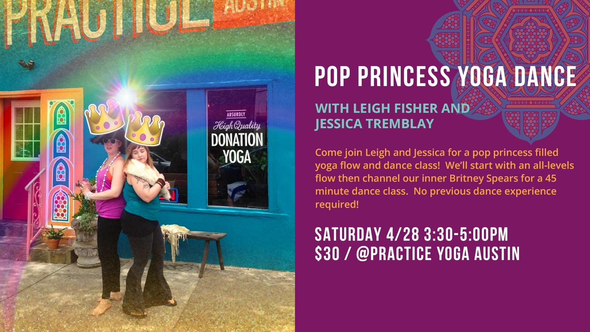 Pop Princess Yoga Dance with Leigh Fisher and Jessica Tremblay