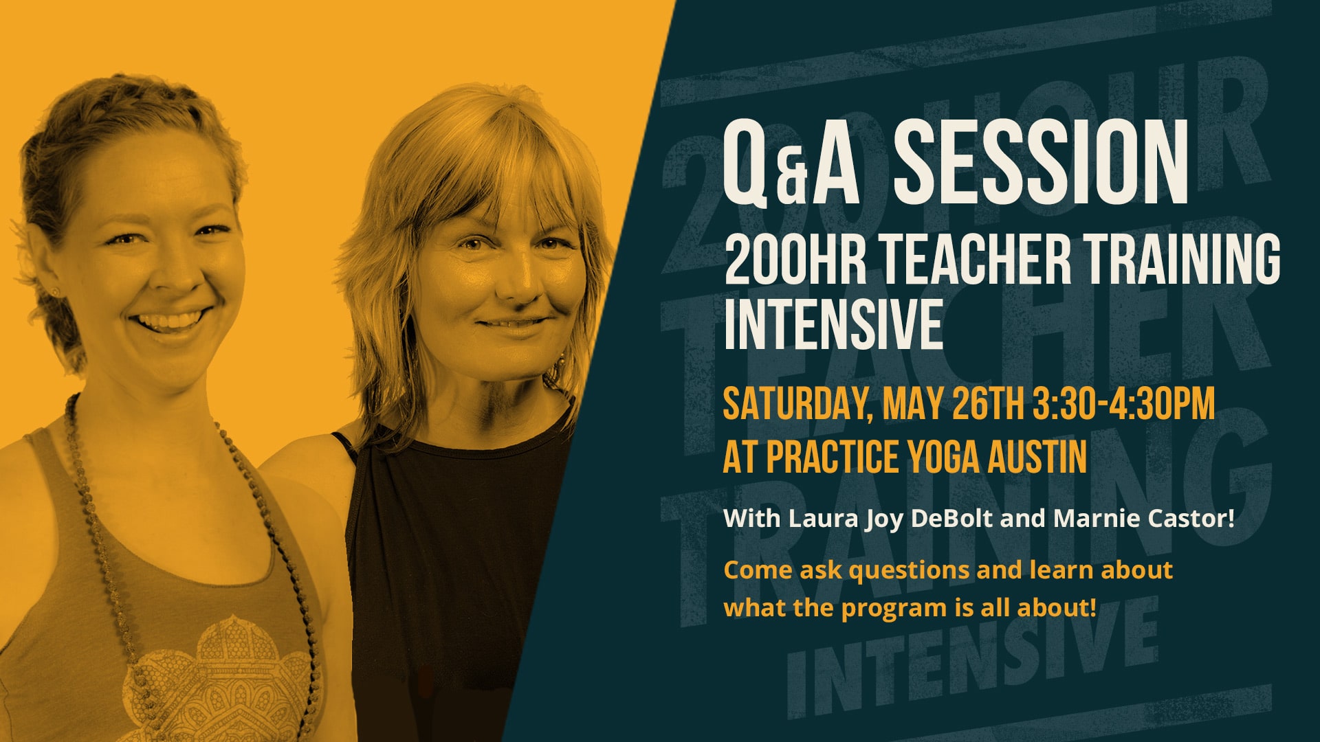 200 Hour Teacher Training Intensive at Practice Yoga Austin