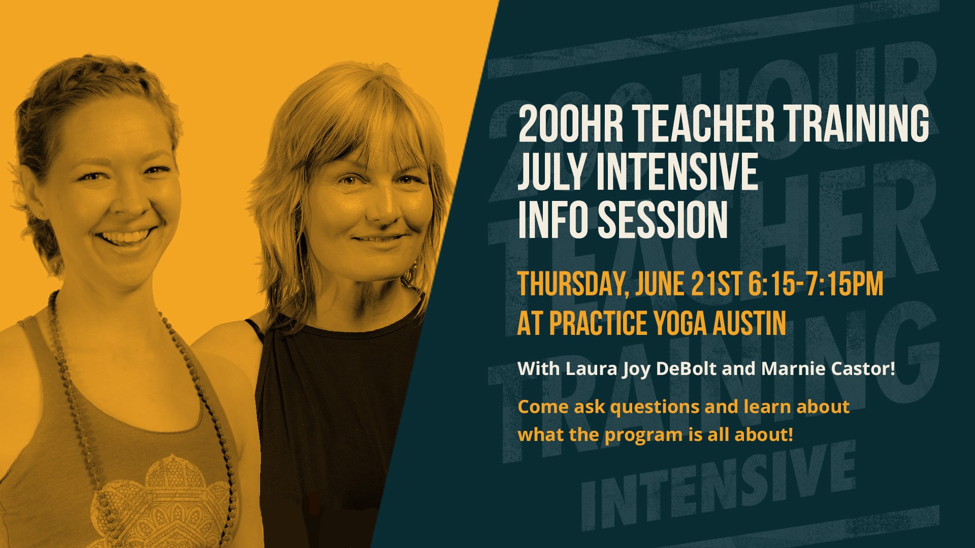 Practice Yoga Austin 200 Hour July Intensive Q&A Info Session