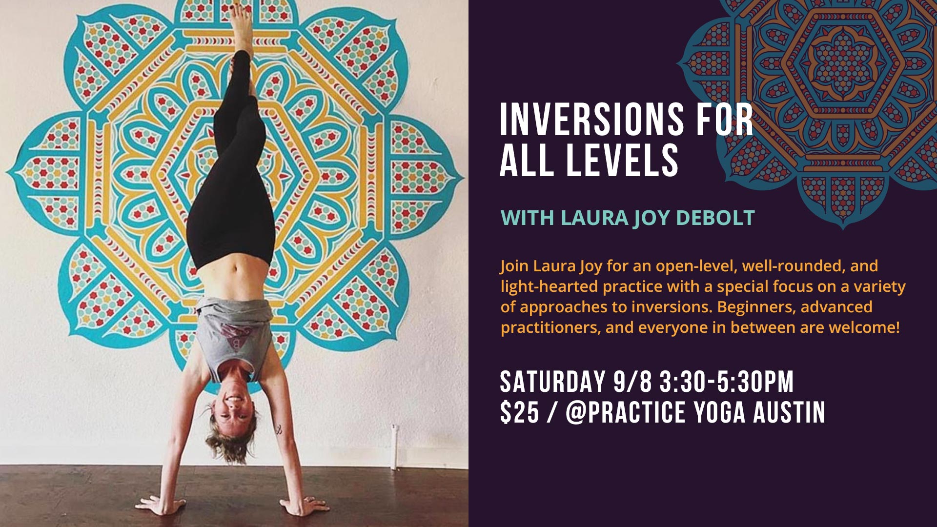 Inversions for All Levels with Practice Yoga Austin